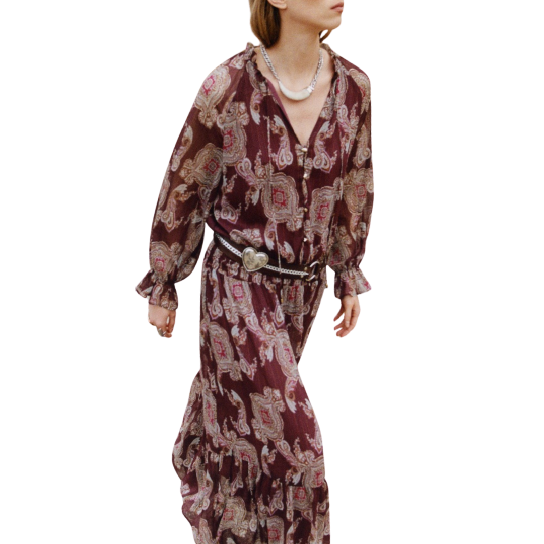 Zara Bohemian Paisley Maxi Dress, XS – reclothe