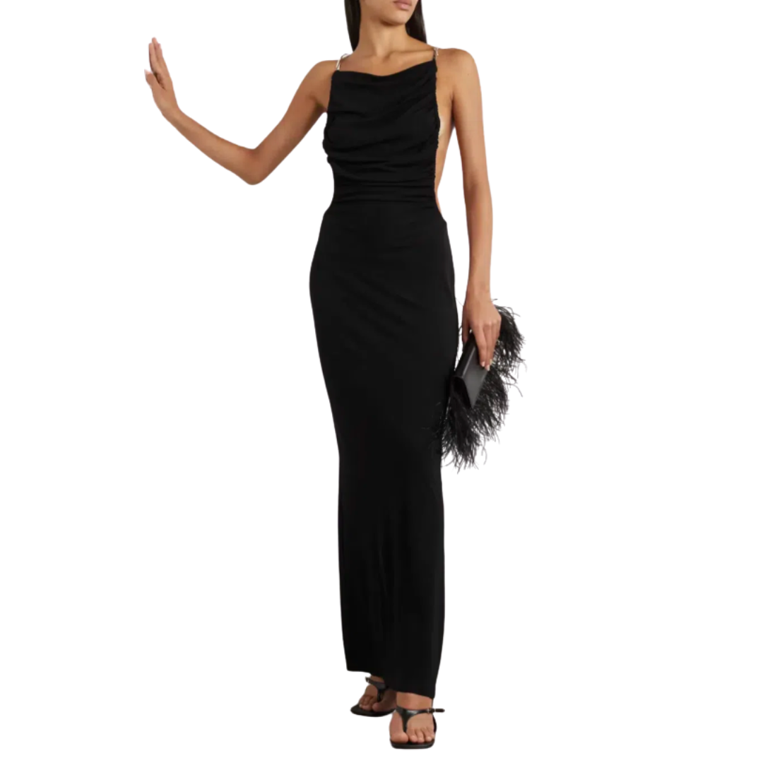 Christopher Esber Sculptured Strapped Ruched Backless Dress, US 2 –  reclothe